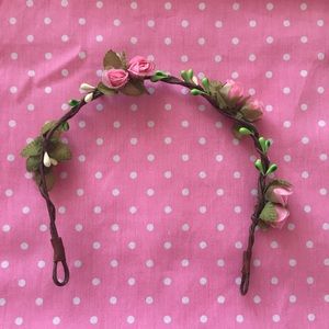 Pink Flower Crown